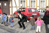 Rasieren auf dem Anger