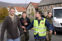 Rasieren auf dem Anger