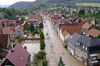 Das Jahrhunderhochwasser in Lengenfeld unterm Stein
