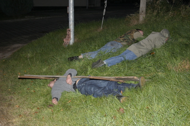 2006-10-21 - Samstag - Holen u. Aufstellen der Kirmestanne
