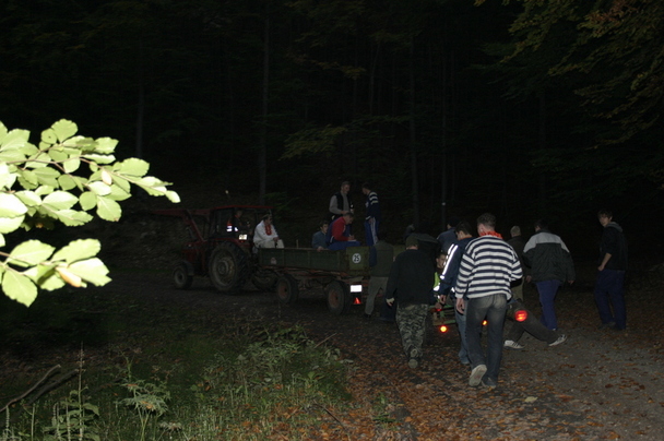 2006-10-21 - Samstag - Holen u. Aufstellen der Kirmestanne