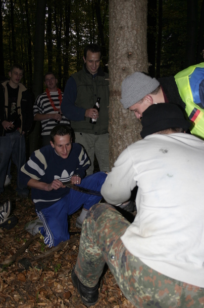 2006-10-21 - Samstag - Holen u. Aufstellen der Kirmestanne