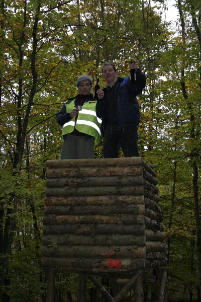 2006-10-21 - Samstag - Holen u. Aufstellen der Kirmestanne