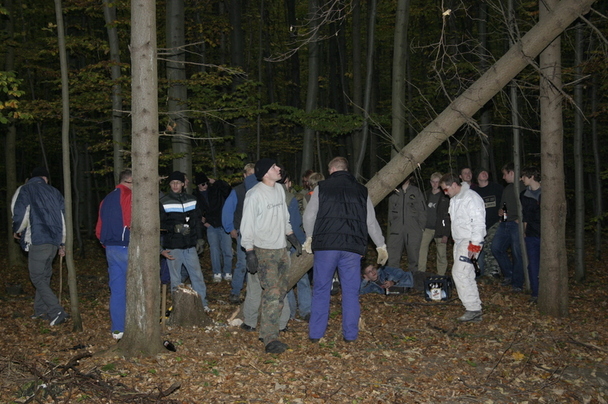 2006-10-21 - Samstag - Holen u. Aufstellen der Kirmestanne