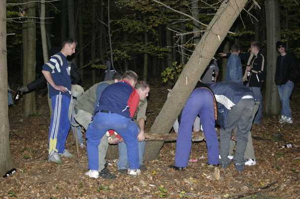 2006-10-21 - Samstag - Holen u. Aufstellen der Kirmestanne