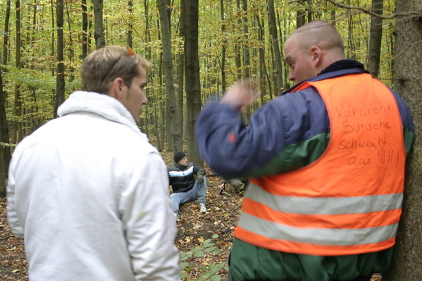 2006-10-21 - Samstag - Holen u. Aufstellen der Kirmestanne
