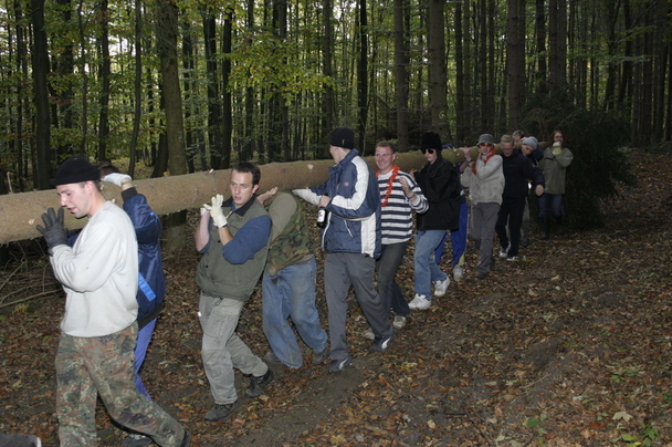 2006-10-21 - Samstag - Holen u. Aufstellen der Kirmestanne