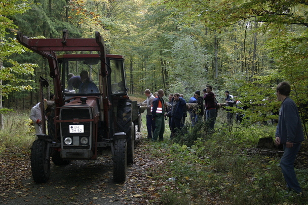 2006-10-21 - Samstag - Holen u. Aufstellen der Kirmestanne