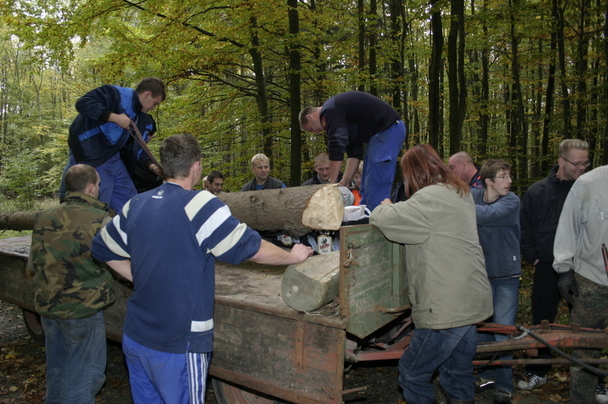 2006-10-21 - Samstag - Holen u. Aufstellen der Kirmestanne
