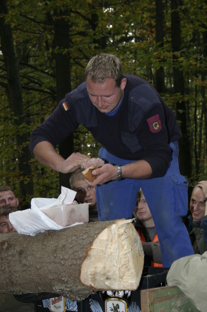 2006-10-21 - Samstag - Holen u. Aufstellen der Kirmestanne