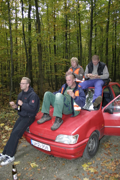 2006-10-21 - Samstag - Holen u. Aufstellen der Kirmestanne