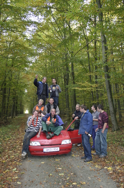 2006-10-21 - Samstag - Holen u. Aufstellen der Kirmestanne