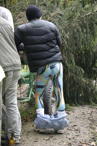 2006-10-21 - Samstag - Holen u. Aufstellen der Kirmestanne