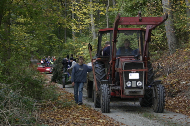2006-10-21 - Samstag - Holen u. Aufstellen der Kirmestanne
