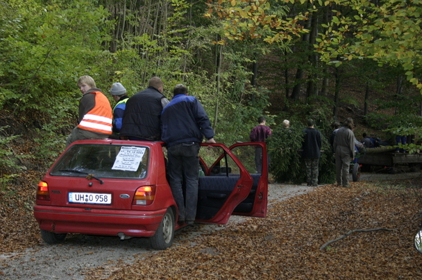 2006-10-21 - Samstag - Holen u. Aufstellen der Kirmestanne