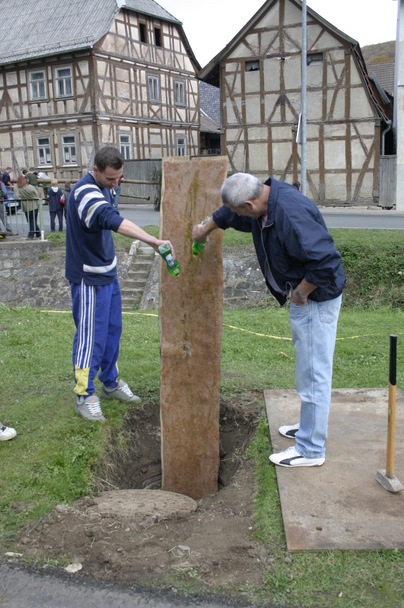 2006-10-21 - Samstag - Holen u. Aufstellen der Kirmestanne