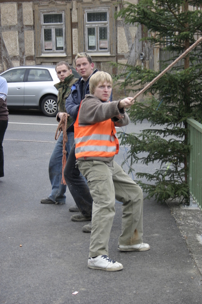 2006-10-21 - Samstag - Holen u. Aufstellen der Kirmestanne