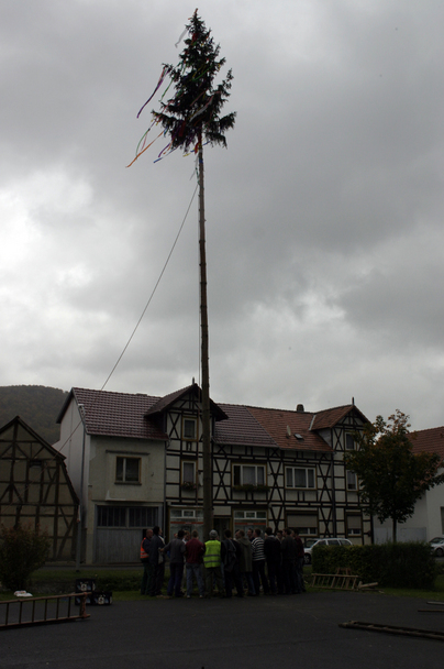 2006-10-21 - Samstag - Holen u. Aufstellen der Kirmestanne