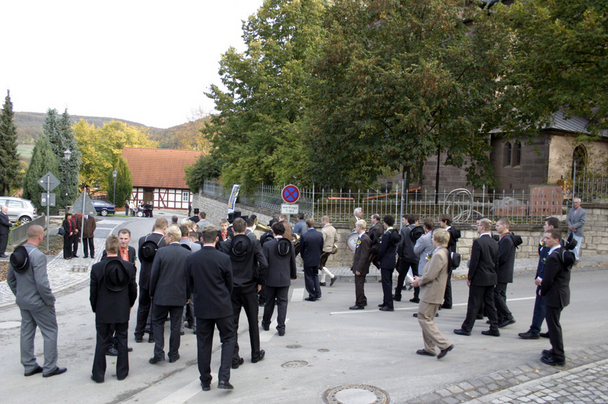 2006-10-22 - Sonntag - Aufspielen mit Pfarrer und Bürgermeister