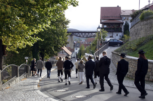 2006-10-22 - Sonntag - Aufspielen mit Pfarrer und Bürgermeister