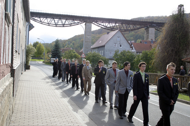 2006-10-22 - Sonntag - Aufspielen mit Pfarrer und Bürgermeister