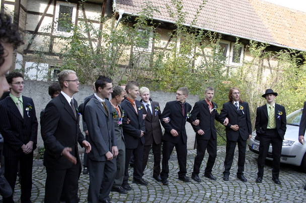 2006-10-22 - Sonntag - Aufspielen mit Pfarrer und Bürgermeister