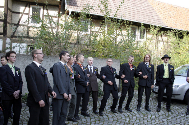 2006-10-22 - Sonntag - Aufspielen mit Pfarrer und Bürgermeister