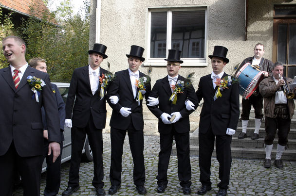 2006-10-22 - Sonntag - Aufspielen mit Pfarrer und Bürgermeister