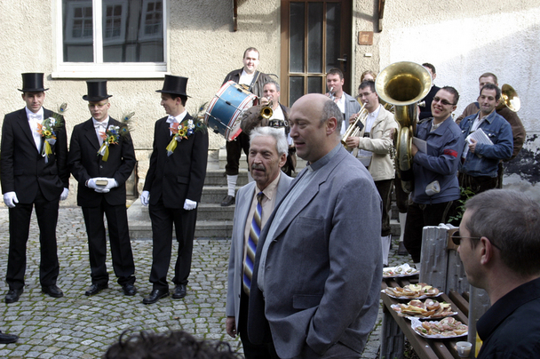2006-10-22 - Sonntag - Aufspielen mit Pfarrer und Bürgermeister