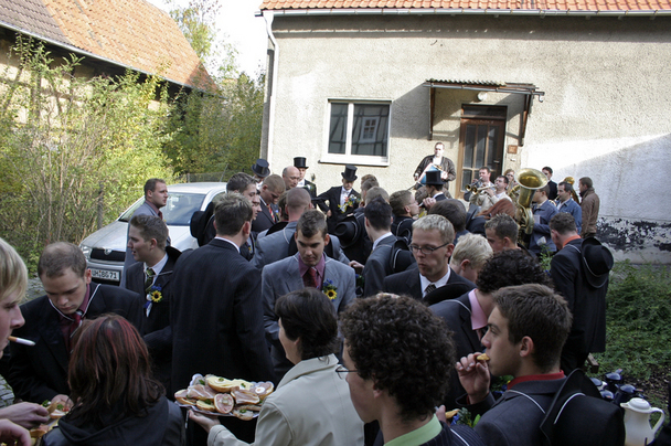 2006-10-22 - Sonntag - Aufspielen mit Pfarrer und Bürgermeister