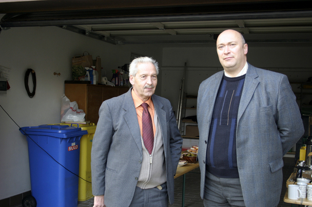 Aufspielen bei Pfarrer Bolle und Bürgermeister Dienemann