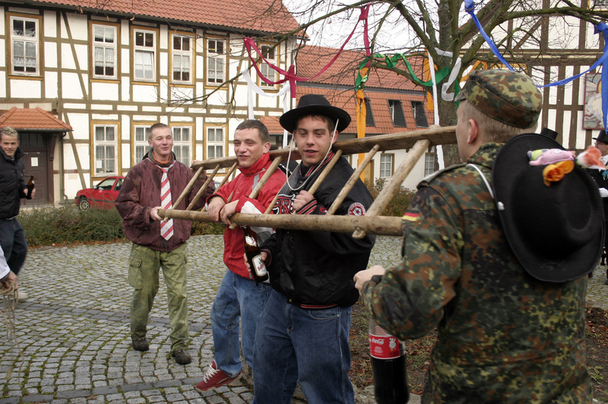 Rasieren auf dem Anger