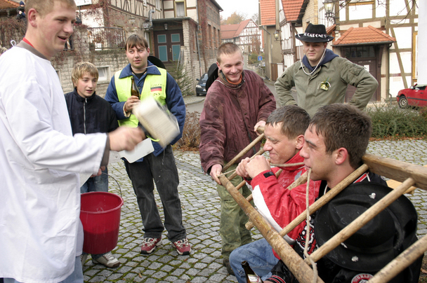Rasieren auf dem Anger
