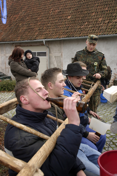 Rasieren auf dem Anger