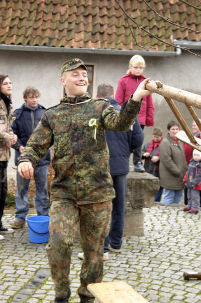 Rasieren auf dem Anger