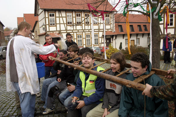 Rasieren auf dem Anger