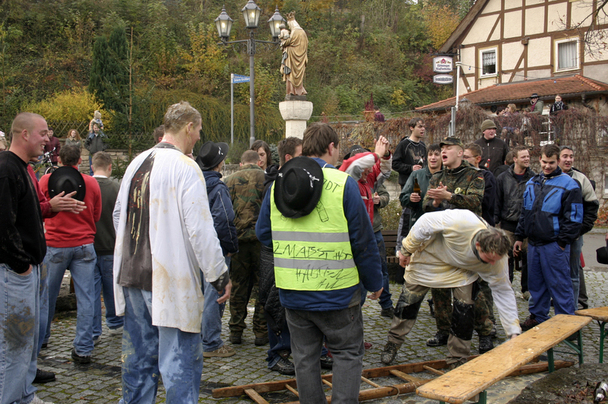 Rasieren auf dem Anger