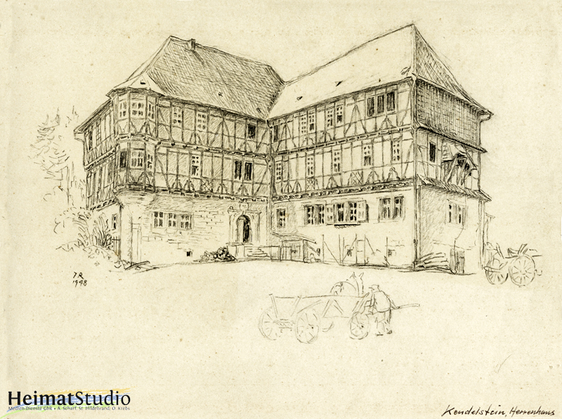 Keudelstein - Zeichnung des Herrenhauses