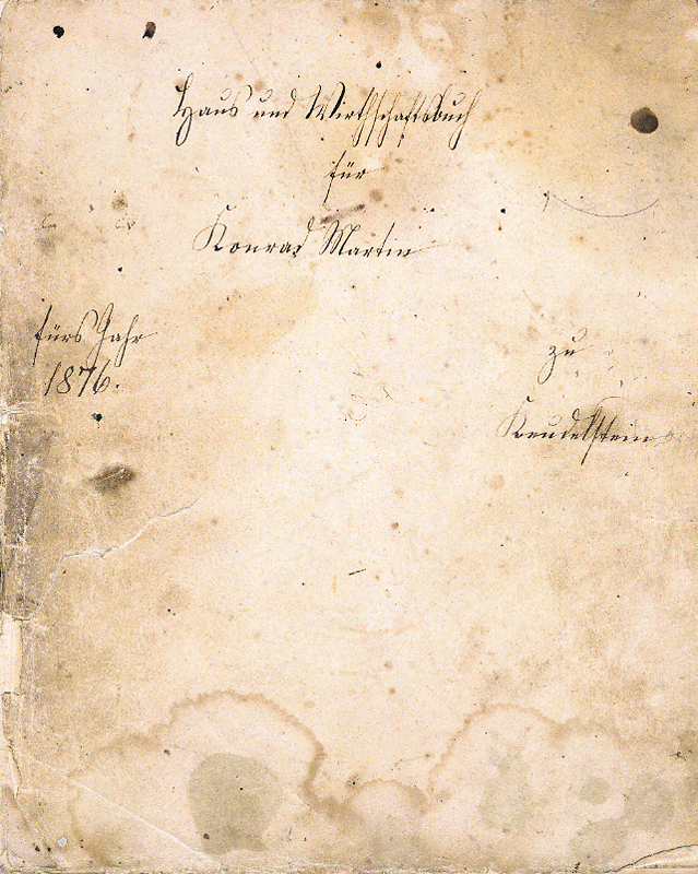 Haus und Wirtschaftsbuch für Konrad Martin zu Keudelstein